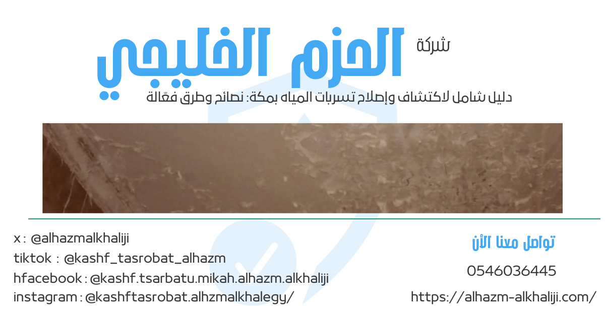دليل شامل لاكتشاف وإصلاح تسربات المياه بمكة: نصائح وطرق فعّالة